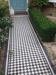 We can supply the design in sizes ranging from 35mm to 200mm squares, in 32 different colours, combined with many choices of decorative border. Victorian Geometric Floor Tiles Outside Inspiration In South London Period Property Store