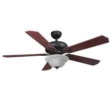This fan disappears into a white ceiling and with 5 blades, iy gives plenty of air movement. Shop Harbor Breeze 52 In Oil Rubbed Bronze Downrod Or Flush Mount Indoor Ceiling Fan With Light Kit And Remote At Ceiling Fan With Light Fan Light Ceiling Fan