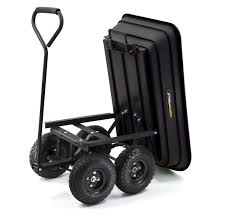 For gardening, farming or any other outdoor jobs. Gorilla Carts Gor200b Poly Garden Dump Cart With Steel Frame And 10 Inch Pneumatic Tires Da Source Online