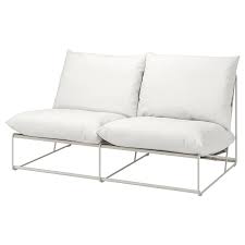 Havsten 2 Zitsbank Binnen Buiten Met Open Eind Zonder Armleuningen Beige Ikea 2er Sofa Kissen Sofa Ikea Outdoor