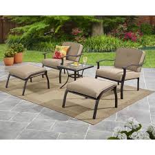 Mainstays Belden Park Outdoor 5 Piece Chat Set Seats 2 Tan Walmart Com In 2020 Outdoor Patio Set Patio Furniture Sets Comfortable Patio Furniture