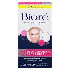 Biore Charcoal Deep Cleansing Pore Strips Biore Nose Face Deep Cleansing Pore Strips 24ct Pore Strips Biore Pore Strips Nose Pore Strips