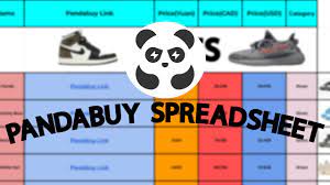 THE ULTIMATE PANDABUY SPREADSHEET | BEST PANDABUY FINDS - YouTube