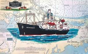 Uscgc Eagle Nautical Chart Watercolor Art Print Us Coast