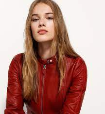 Red Leather Jacket Leather Women Armenia Massimo Dutti Ropa Chaquetas