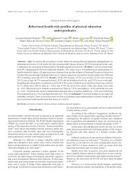 Hay 2 personas más con el nombre de andrea ramírez varela en linkedin ver a otras personas con el nombre de andrea ramírez varela. Pdf Behavioral Health Risk Profiles Of Physical Education Undergraduates