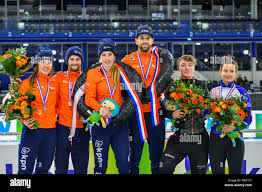 Heerenveen, The Netherlands. 06th Jan, 2019. Shorttrack Dutch National  Championships Suzanne Schulting, Itzhak de Laat, Lara