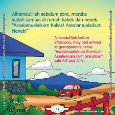  Keluarga Alif Sampai Di Rumah Kakek Nenek Kakek Nenek Keluarga Nenek