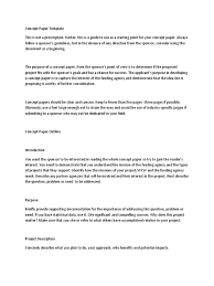 Goals and objectives/research questions 5. Concept Paper Template Goal Cognition