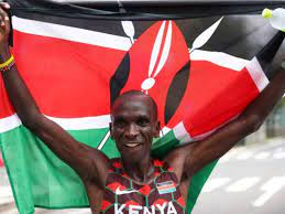 Kenya's kipchoge wins tokyo olympics men's marathon gold reuters / 08:53 am august 08, 2021 eliud kipchoge of kenya crosses the finish line to win tokyo olympics men's marathon gold medal. Zamyzmmc7ebtmm