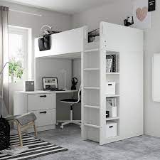 Se non sai quale scegliere, dai un'occhiata alle differenze. Smastad Letto A Soppalco Bianco Bianco Con Scrivania Con 3 Cassetti Ikea It