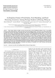 To produce graduates who are critical and analytical in thinking with strong. Pdf An Empirical Study Of Food Safety Food Handling And Food Poisoning Awareness Among Foreign Students In Penang Malaysia Jamshed Khalid And Hanisah Kamilah Academia Edu
