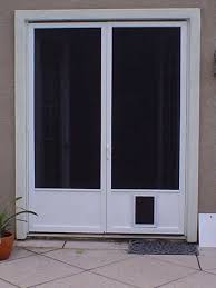Steel French Doors With Doggie Doors Dark Shaded Screen For The Storm Door And The Doggie Doo French Doors Patio French Doors With Screens Metal Doors Exterior