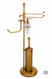 Piantana Per Arredamento Da Bagno Completa Di Porta Carta Porta Salviette Piccole Per Il Bidet Dispenser In Ceramica E Vintage Bathroom Brass Pepper Grinder