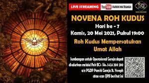 More images for novena roh kudus hari ke 7 » Live Streaming Novena Roh Kudus Ke 7 Kamis 20 Mei 2021 Pukul 19 00 Youtube