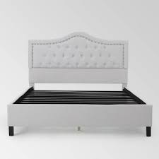2 drawers • wooden frame with rustic finish, wooden square leg (casegood with sled base) • collection vidalia: Queen Dante Upholstered Traditional Bed Frame Christopher Knight Home Target