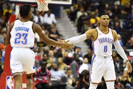 Nba career averages by year terrance ferguson averages for the nba season and playoffs, including points, rebounds, assists, steals, blocks and other categories, year by year and career numbers. Russell Westbrook S Message To Terrance Ferguson We Re Going To Get Through This Together Welcome To Loud City