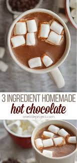 Homemade Hot Chocolate Only 3 Ingredients In 2020 Homemade Hot Chocolate Diy Hot Chocolate Winter Drink Recipes