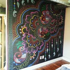 Check spelling or type a new query. Chalk Henna Mural Chalk Wall Art Chalk Mural Mural Wall Art