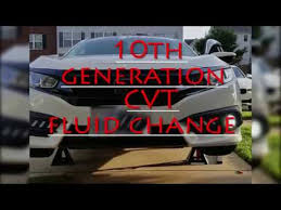Honda Civic 10th Gen Cvt Diy Drain And Fill Transmission Fluid Change Youtube