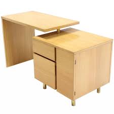 A mini office hidden in a closet. Revolving Folding Mid Century Modern Desk Writing Table Cabinet Hide Away For Sale At 1stdibs