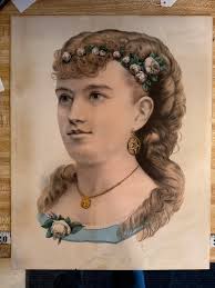 Does the Currier and Ives print look like an original and what information  is available