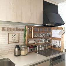 キッチン 私の場所 手作り セリア diy などのインテリア実例 2016 11 09 09 05 47 roomclip ルームクリップ キッチンの装飾 リメイクシート キッチン ヴィンテージキッチン