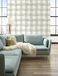 The traditional buffalo check puffer vest streamlined with contrasting black insets. Magnolia Home Joanna Gaines Watercolor Buffalo Check Gray And White Plaid Wallpaper Mh1518 D Marie Interiors