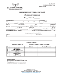 În baza acestor prevederi legale , cetăţenia română se va acorda solicitantului , la cerere. Fillable Online Paginasindicatelor Cerere De Restituire Anticipat Paginasindicatelor Ro Fax Email Print Pdffiller