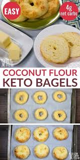 Coconut Flour Bagels Keto Low Carb In 2020 Coconut Flour Recipes Low Carb Bagels Keto Bagels
