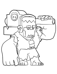 Spike guide in the brawl stars. Brawl Stars Frank Coloring Page Free Printable Coloring Pages For Kids