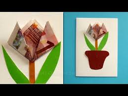 Diy anleitung um aus einem geldschein ein geldgeschenk zu falten. Geldschein Falten Blume Zum Geldgeschenke Basteln