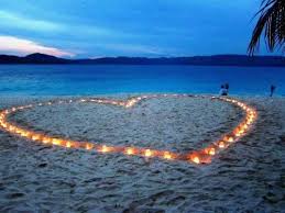 Place Candles In The Shape Of A Heart For Your Beach Wedding Simple And Sweet Wedding Event Planning Beach Wedding Beach Theme Wedding