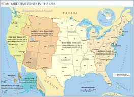 The us states of washington what time is it in pacific standard time (north america) now? Time Zone Map Of The United States Nations Online Project