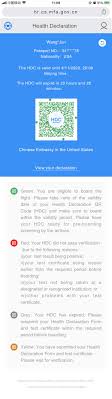 Notice On Health Declaration Certificate Online Registration For Non Chinese Nationals Traveling To China