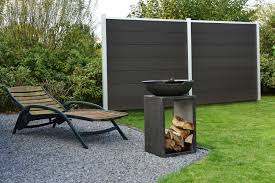 Wpc Steckzaun Baltrum Ca 180x180 Cm In Anthrazit Modell 2018 Steckzaun Zaun Sichtschutzzaun