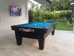 Diamond Pro Am 8ft With Simonis 860hr Tournament Blue Delivered In Koh Samui Thailand Diamond Pool Tables Pool Table Billiard Tables