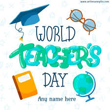 World Teachers Day 2019 Wishes Card With Name Happy Teachers Day Wishes Teachers Day Card Happy Teachers Day