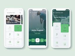 Golf Club Mobile App Android App Design App Interface Design Mobile App Design Inspiration