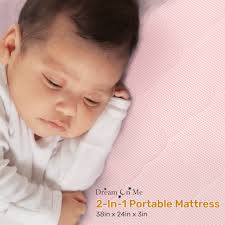 Evolur Rest EZ 2 in 1 Mini Crib Mattress, JPMA and Greenguard Gold  Certified, Crafted from Recycled Sustainable Materials, Pink : Amazon.in:  Baby Products