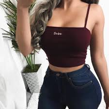 The selection of tank tops includes leading brands like under armour, nike, patagonia, and more. Buy Online Umeko Daddys Girl Tank Top Babe Print Sleeveless Sexy Spaghetti Strap Tops For Women Clubwear Bodycon Crop Top Femme Alitools