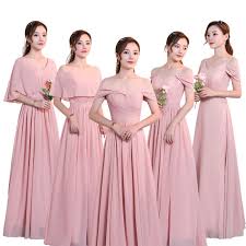 Beauty Emily Chiffon Dark Pink Bridesmaid Dresses 2019 V Neck Lace A Line Wedd Cheap Bridesmaid Dresses Pink Bridesmaid Dresses Cheap Bridesmaid Dresses Online