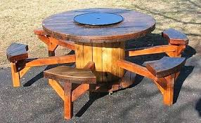 Here We Have Another Awesome Pallet Cable Spool Reel Furniture Idea For Your Patio Decor This Nice P Spool Furniture Cable Spool Furniture Wooden Spool Tables