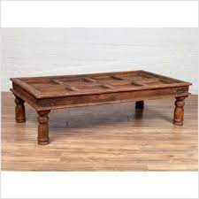 Only available online ship to home this item is only available for shipping. Antique Sheesham Wood Indian Palace Door Coffee Table Fea Home