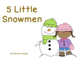 five little snowmen poem flipchart