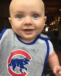 Cubs opening day always makes me think of baby ernie…. Born a Cubs fan….and  his first game! My Dad, who was also a Cubs fan for life, got to come to his
