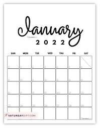 2022 free cute printable calendars 20 templates for monthly yearly