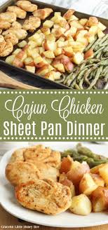 Cajun Chicken Sheet Pan Dinner Recipe Sheet Pan Dinners Chicken Sheet Pan Dinners Healthy Chicken Recipes