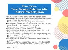 Pada usia tersebut seluruh aspek perkembangan kecerdasan seperti iq, eq, dan sq tumbuh dan berkembang sangat luar biasa. Teori Belajar Behavioristik Dan Penerapan Untuk Pengajar Inovatif