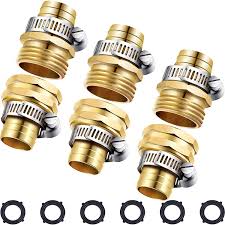 If the hose doesn't have a connector on the end, (i.e. Buy 3 Sets 3 4 Inch Brass Garden Hose Repair Kit Mender End Water Hose End Mender Female And Male Hose Connector With 6 Pieces Stainless Steel Clamp And 6 Pieces 3 4 Inch